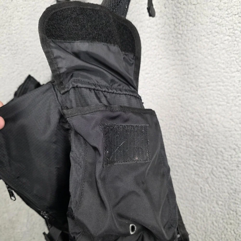 L.L. Bean‎ Messenger Bag Mens Large Black Nylon Crossbody Travel Organizer